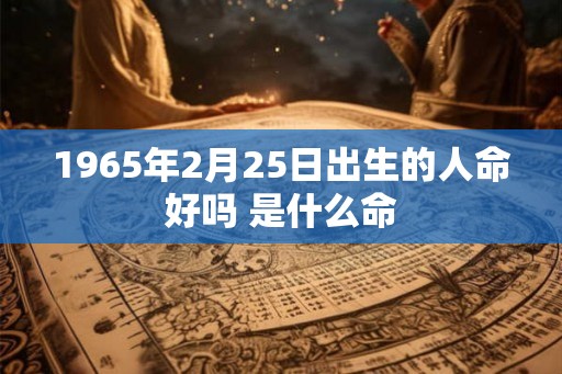 1965年2月25日出生的人命好吗 是什么命