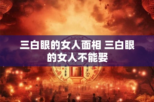 三白眼的女人面相 三白眼的女人不能娶
