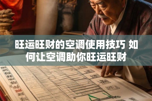 旺运旺财的空调使用技巧 如何让空调助你旺运旺财