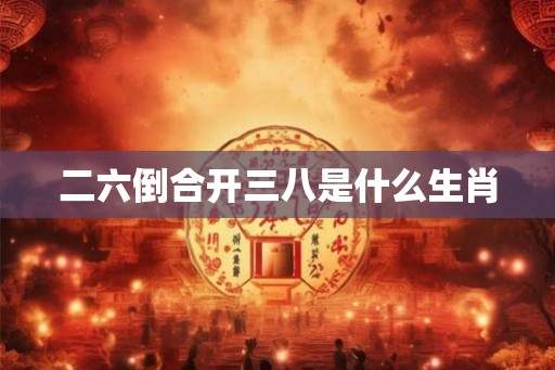 二六倒合开三八是什么生肖