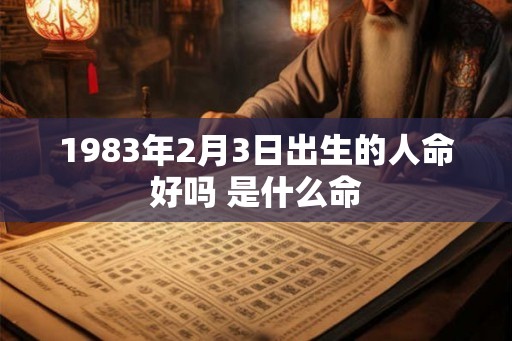 1983年2月3日出生的人命好吗 是什么命