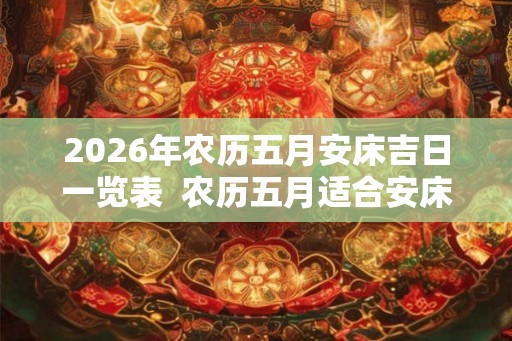 2026年农历五月安床吉日一览表 农历五月适合安床的好日子 2026年农历五月安床吉日一览表 农历五月适合安床的好日子