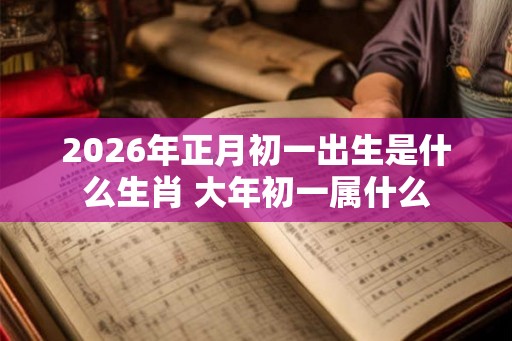 2026年正月初一出生是什么生肖 大年初一属什么