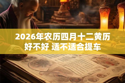 2026年农历四月十二黄历好不好 适不适合提车 2026年农历四月十二黄历好不好 适不适合提车