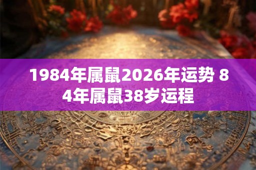 1984年属鼠2026年运势 84年属鼠38岁运程