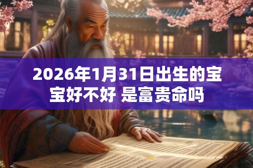2026年1月31日出生的宝宝好不好 是富贵命吗