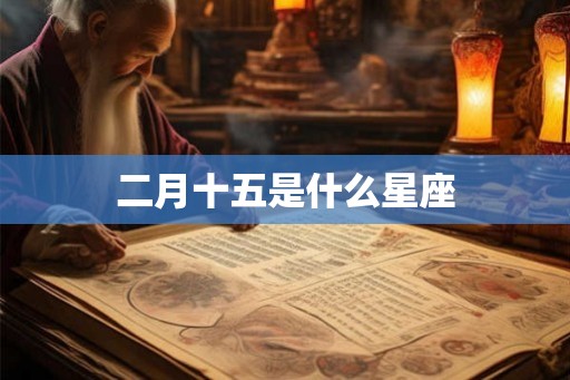 二月十五是什么星座