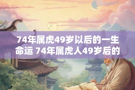 74年属虎49岁以后的一生命运 74年属虎人49岁后的运势如何
