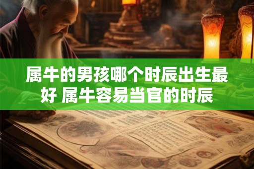 属牛的男孩哪个时辰出生最好 属牛容易当官的时辰 属牛的男孩哪个时辰出生最好 属牛容易当官的时辰