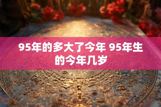 95年的多大了今年 95年生的今年几岁