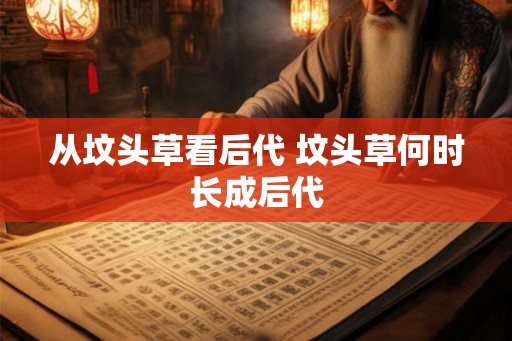 从坟头草看后代 坟头草何时长成后代