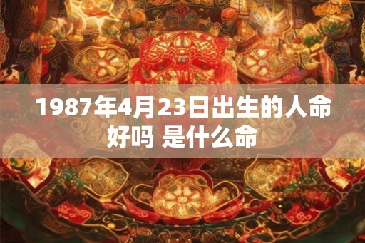 1987年4月23日出生的人命好吗 是什么命 1987年4月23日出生的人命好吗 是什么命