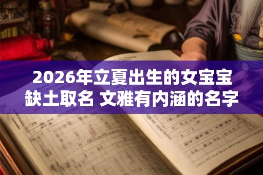 2026年立夏出生的女宝宝缺土取名 文雅有内涵的名字