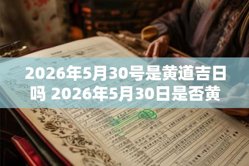 2026年5月30号是黄道吉日吗 2026年5月30日是否黄道吉日