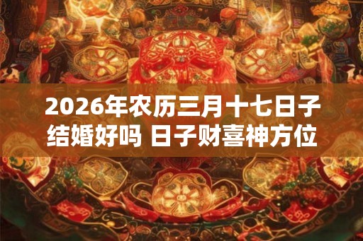 2026年农历三月十七日子结婚好吗 日子财喜神方位