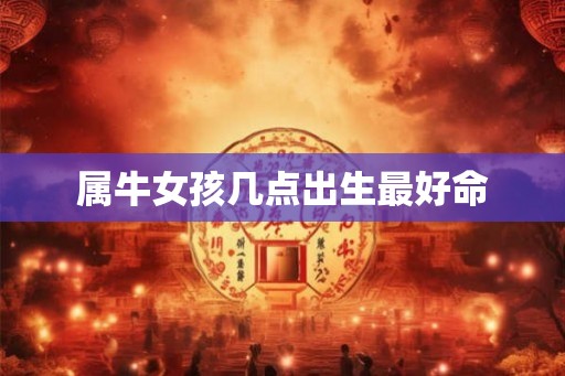 属牛女孩几点出生最好命