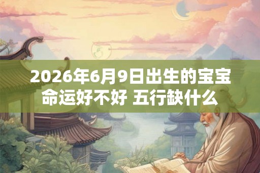 2026年6月9日出生的宝宝命运好不好 五行缺什么