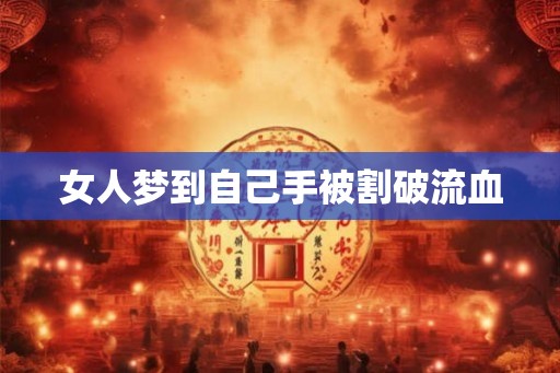 女人梦到自己手被割破流血