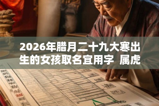 2026年腊月二十九大寒出生的女孩取名宜用字  属虎女孩名字集锦