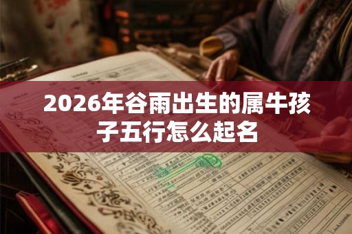 2026年谷雨出生的属牛孩子五行怎么起名