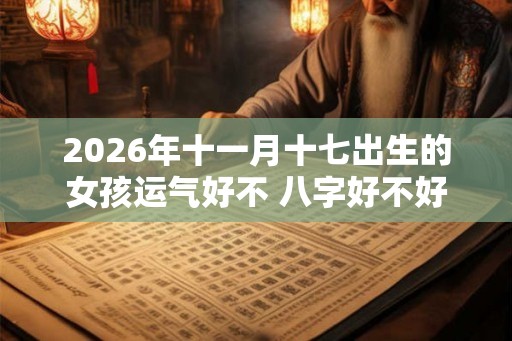 2026年十一月十七出生的女孩运气好不 八字好不好