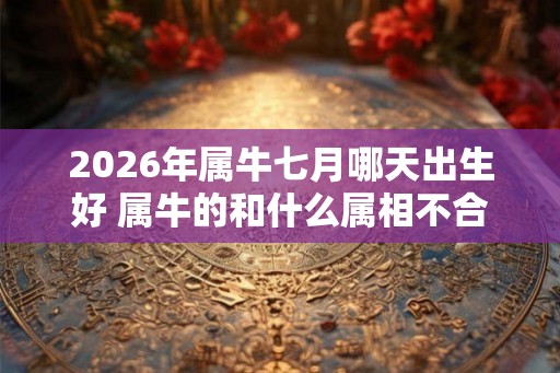 2026年属牛七月哪天出生好 属牛的和什么属相不合相冲
