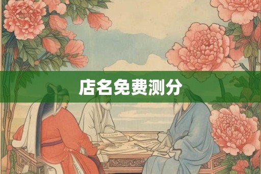店名免费测分