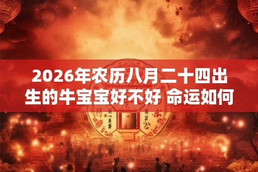 2026年农历八月二十四出生的牛宝宝好不好 命运如何