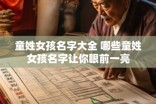 童姓女孩名字大全 哪些童姓女孩名字让你眼前一亮