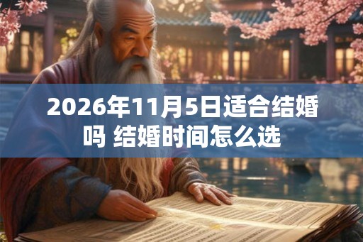 2026年11月5日适合结婚吗 结婚时间怎么选