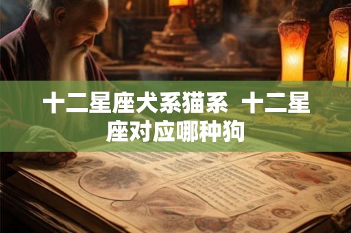 十二星座犬系猫系  十二星座对应哪种狗