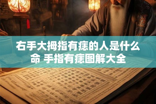 右手大拇指有痣的人是什么命 手指有痣图解大全