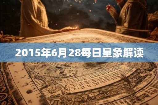 2015年6月28每日星象解读