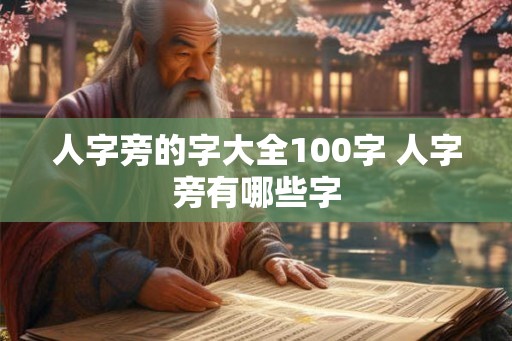 人字旁的字大全100字 人字旁有哪些字