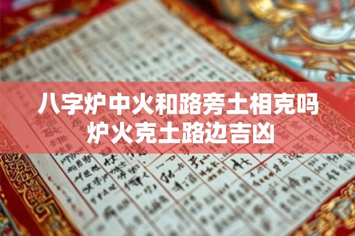 八字炉中火和路旁土相克吗 炉火克土路边吉凶