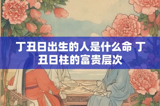丁丑日出生的人是什么命 丁丑日柱的富贵层次