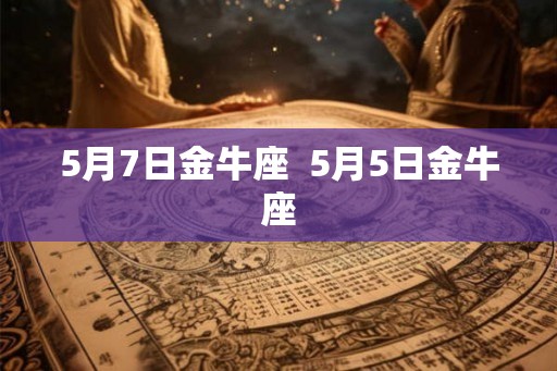5月7日金牛座  5月5日金牛座