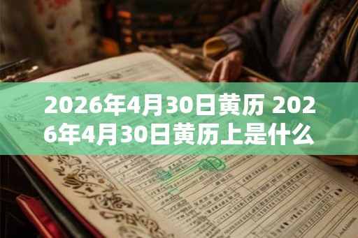 2026年4月30日黄历 2026年4月30日黄历上是什么日子