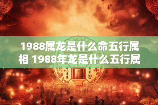 1988属龙是什么命五行属相 1988年龙是什么五行属相