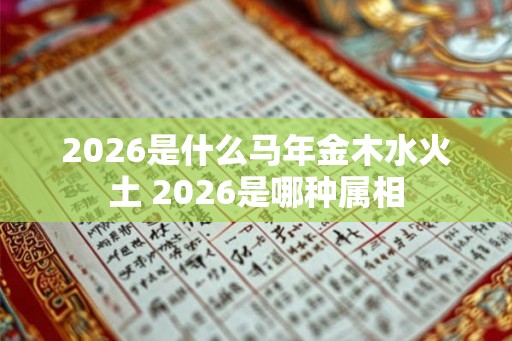 2026是什么马年金木水火土 2026是哪种属相
