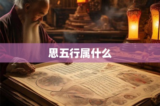 思五行属什么