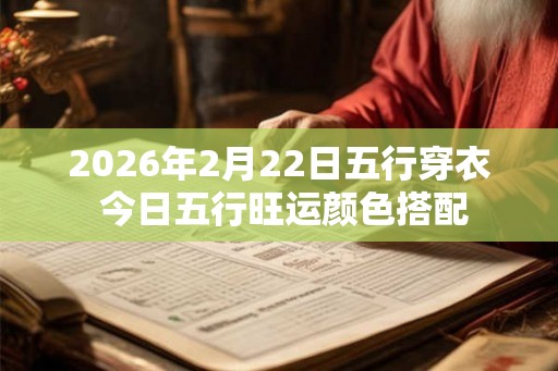 2026年2月22日五行穿衣 今日五行旺运颜色搭配
