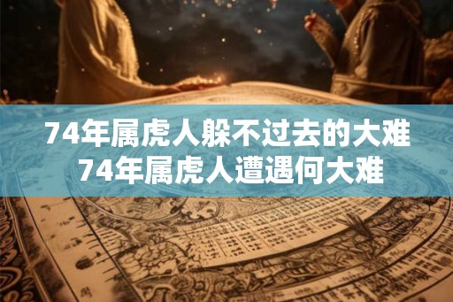 74年属虎人躲不过去的大难 74年属虎人遭遇何大难