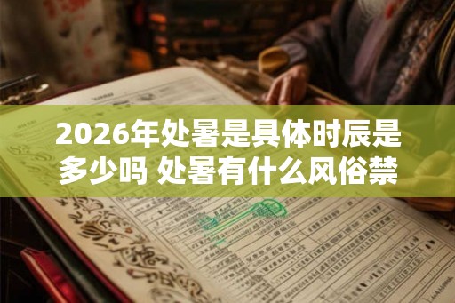 2026年处暑是具体时辰是多少吗 处暑有什么风俗禁忌