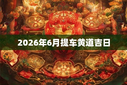 2026年6月提车黄道吉日