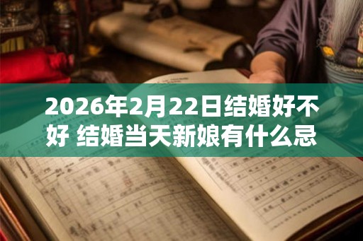 2026年2月22日结婚好不好 结婚当天新娘有什么忌讳