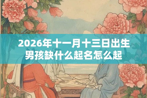 2026年十一月十三日出生男孩缺什么起名怎么起