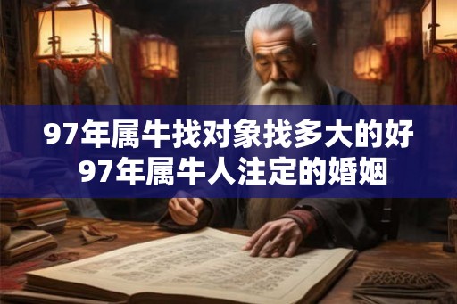 97年属牛找对象找多大的好 97年属牛人注定的婚姻