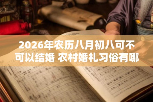 2026年农历八月初八可不可以结婚 农村婚礼习俗有哪些