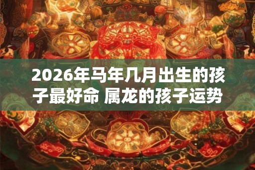 2026年马年几月出生的孩子最好命 属龙的孩子运势如何